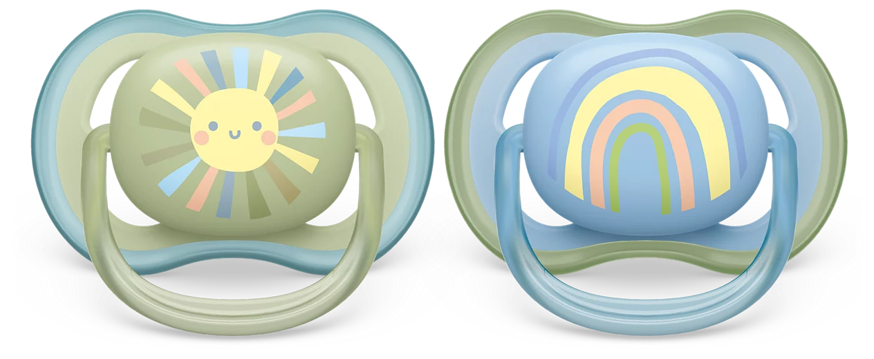 Philips Avent Ultra Air Orthodontic Pacifier Soother 0-6m 2Pcs SCF085/58 - Thumbnail 2