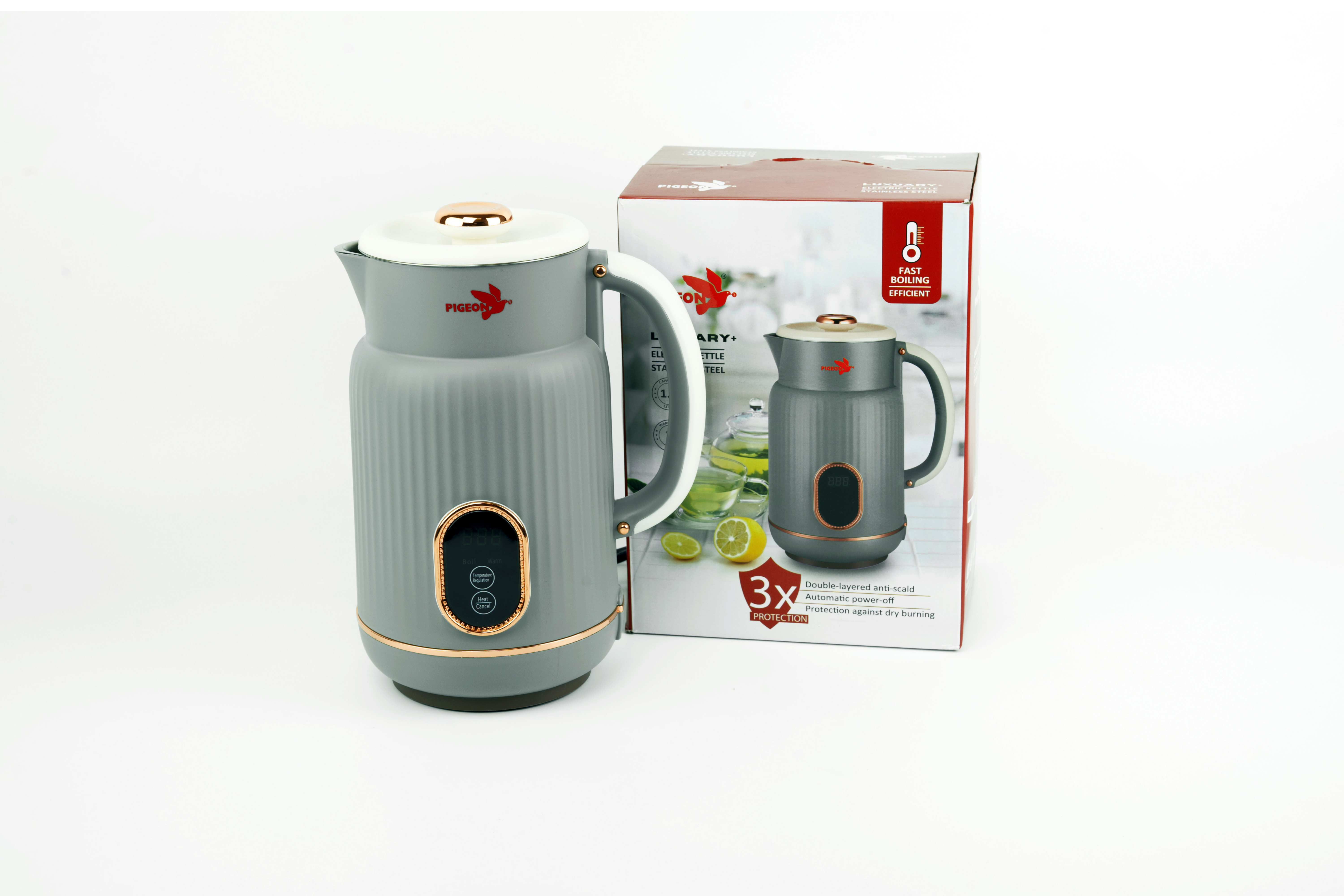 Pigeon Luxuary Plus - Model PG-04 Electric Kettle Stainless Steel 1.8 Ltr - Thumbnail 5