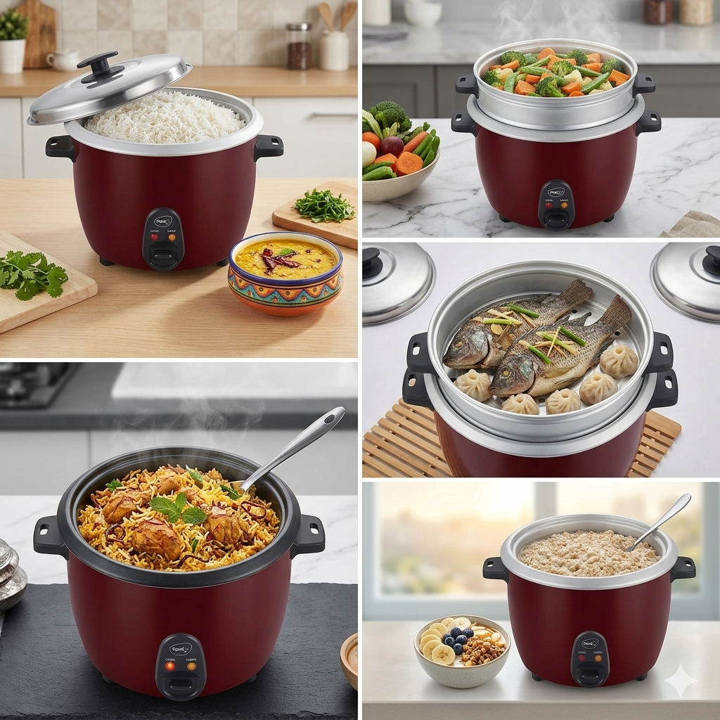 Pigeon Joy+ | SAP490 Electric Rice Cooker (2.8L) | 1000Watts - Thumbnail 4