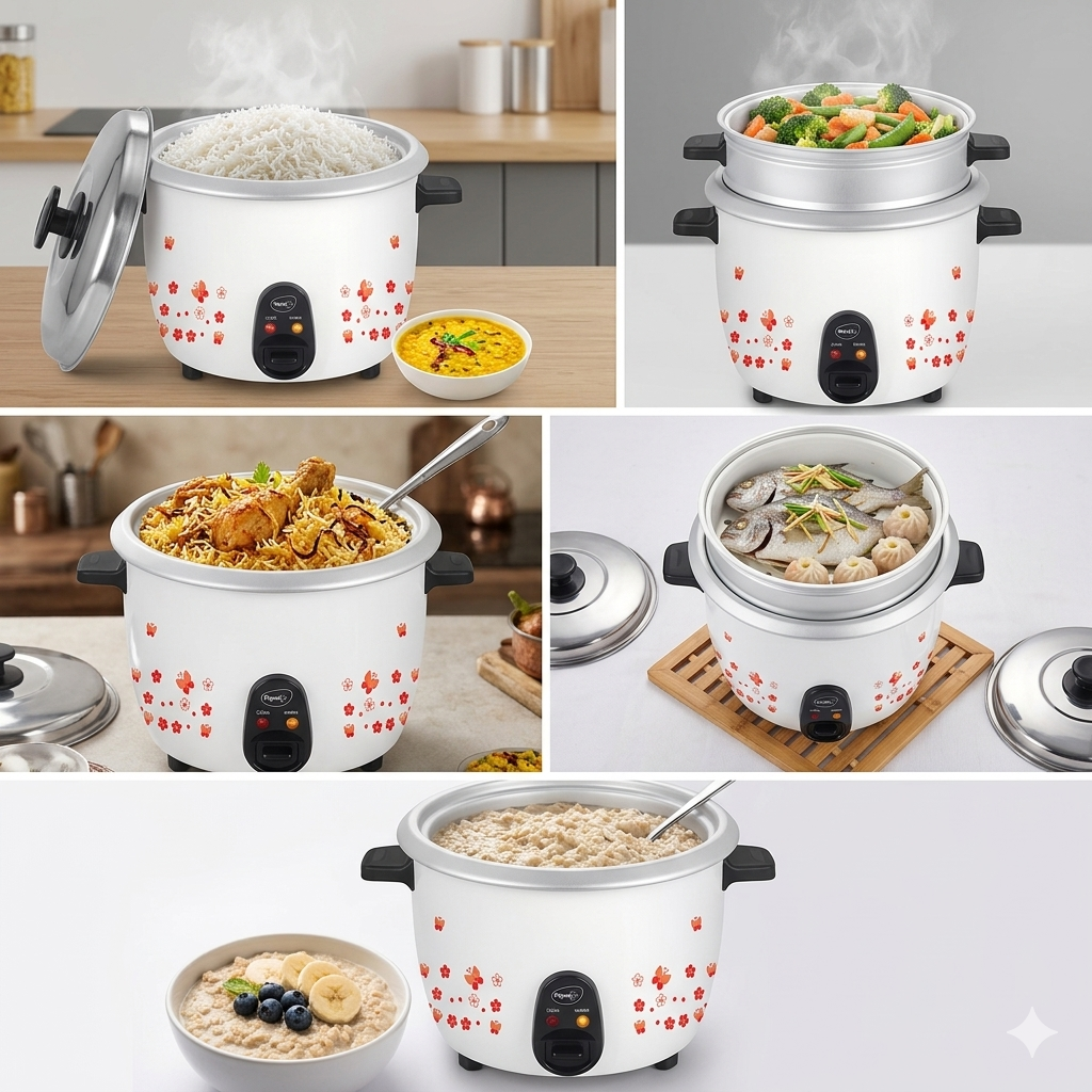 Pigeon Joy+ | SAP490 Electric Rice Cooker (2.8L) | 1000Watts - Thumbnail 5