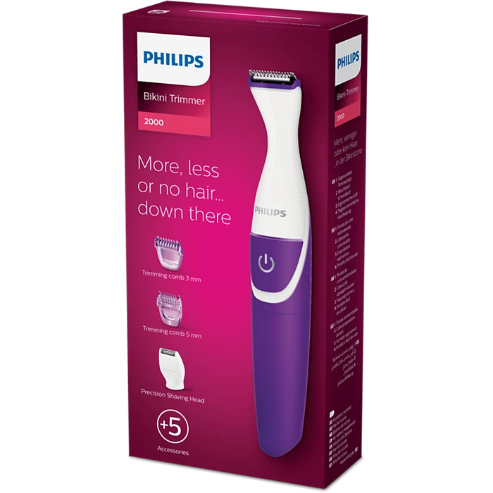Philips Bikini Trimmer for Women BRT383/15 – 2-in-1 Trim & Shave - Thumbnail 2