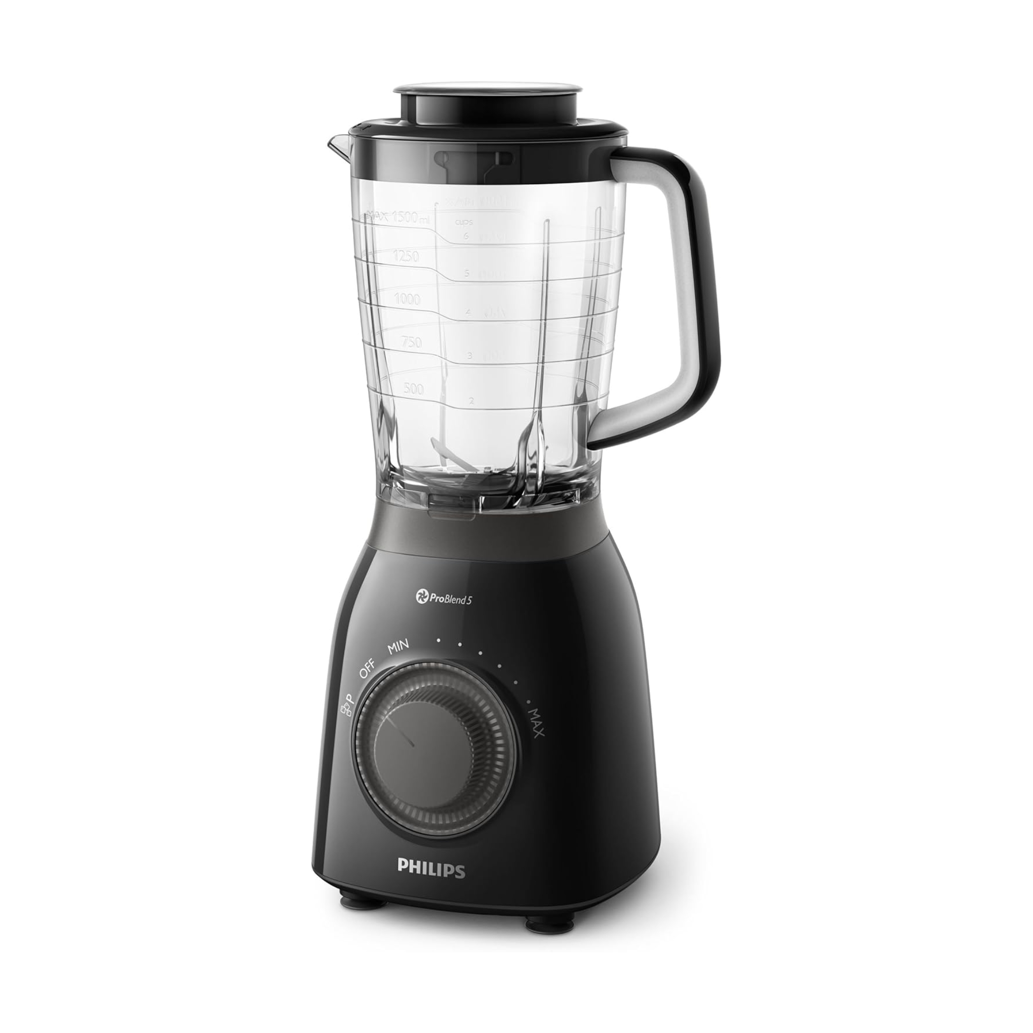 Philips Viva Collection Blender HR2157 – 600W | ProBlend 5 | 2L Tritan Jar - Thumbnail 3