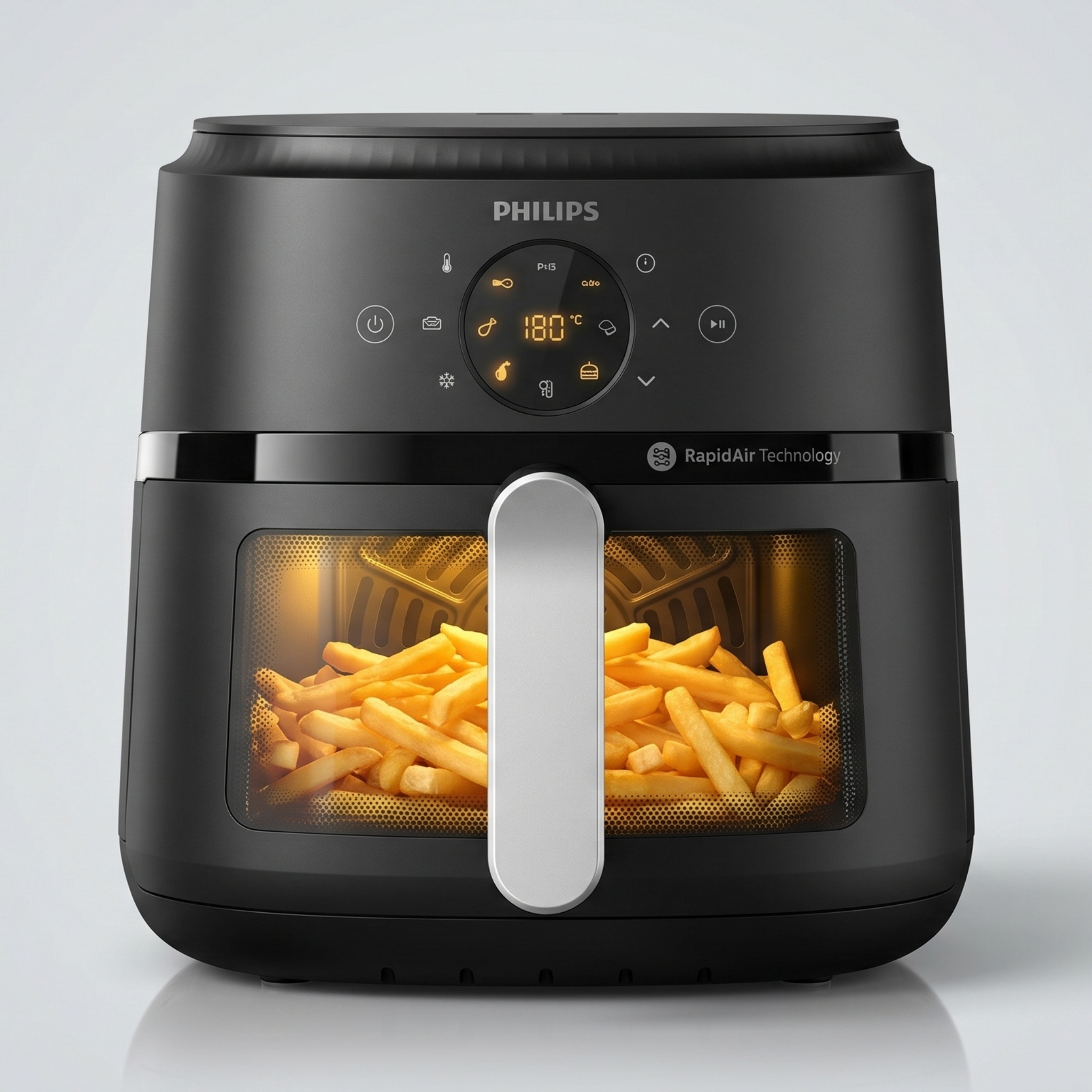 Philips NA221 4.2L Digital Air Fryer 1500W with Rapid Air Technology | LED Display & Cooking Window  | 2 Years Warranty - Thumbnail 2