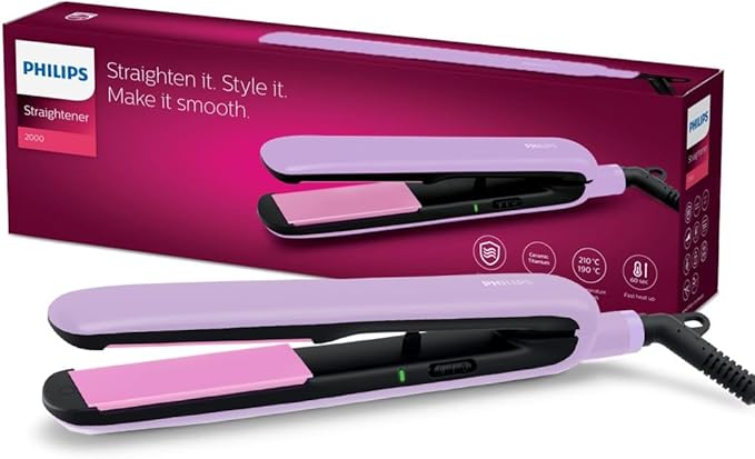 Philips BHS393/40 Hair Straightener -Silk Titanium (Lavender) - Thumbnail 5