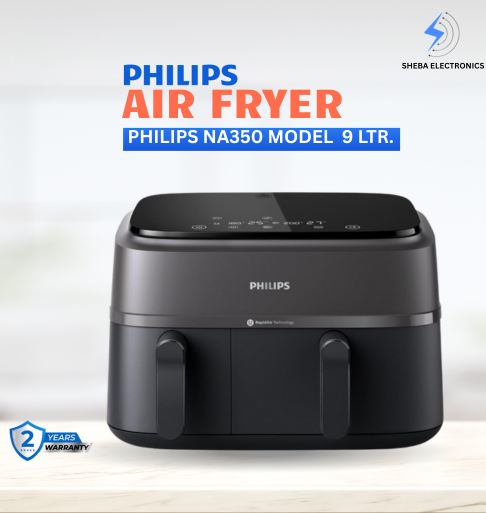 Philips Airfryer NA350/00 – Dual Drawer, 9.5 Qt (9L) Capacity - Thumbnail 4