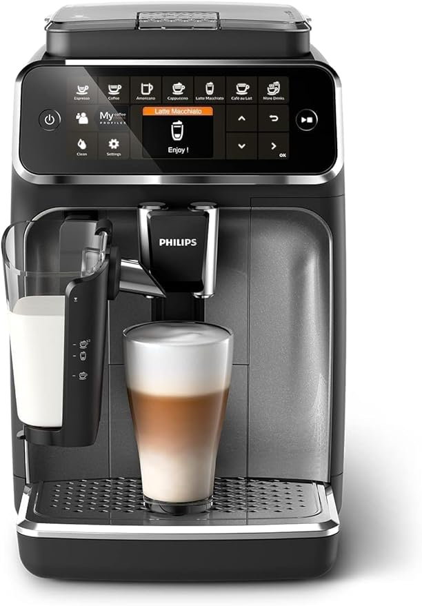 Philips 4300 Series Fully Automatic Espresso Machine (EP4346/70) – LatteGo, 8 Coffee Varieties, TFT Display, 15 Bar Pressure - Thumbnail 6