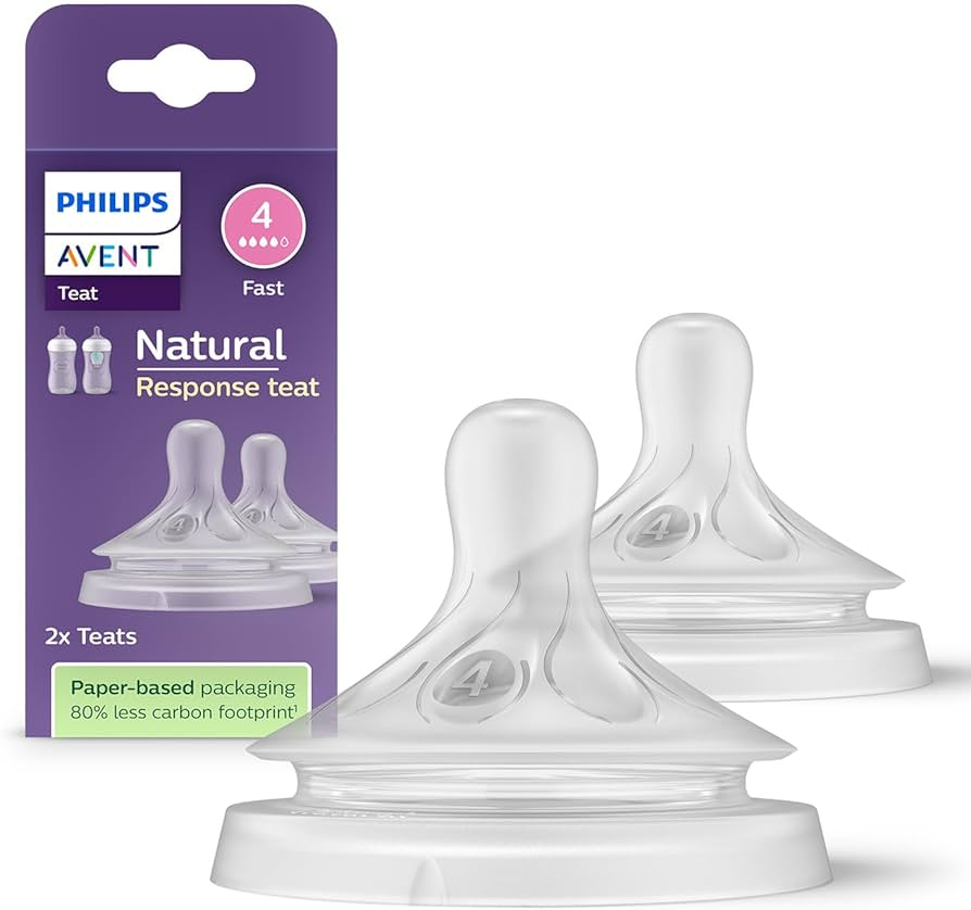 Philips Avent Natural  - SCY 964/02 || Response Teat, 3m+ 2Pcs Set Model - Thumbnail 2