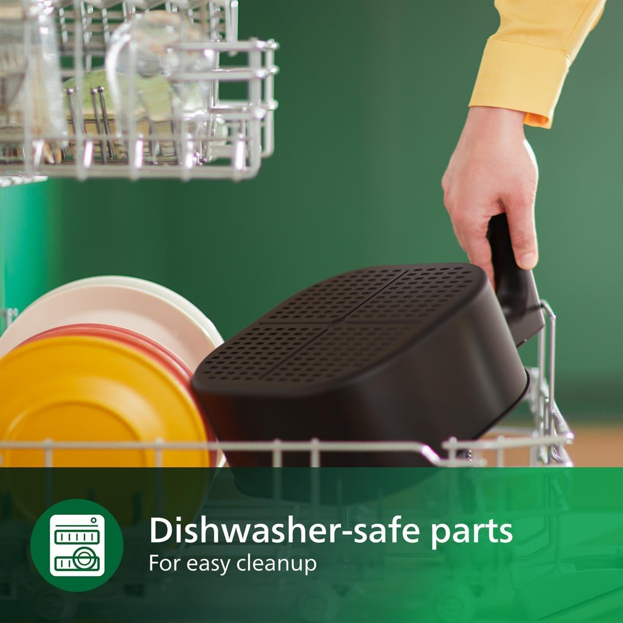 PHILIPS HD9270/70 Digital Air Fryer with Rapid Air Technology 2000 Watt (Black) 6.2 liter - Thumbnail 2