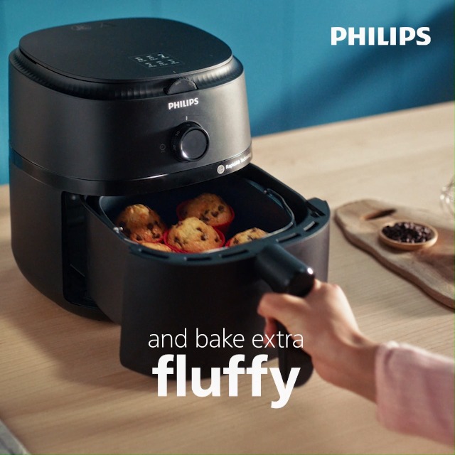 Philips Air Fryer NA120/00 4.2 Litre -Airfryer with Rapid Air Technology - Thumbnail 4