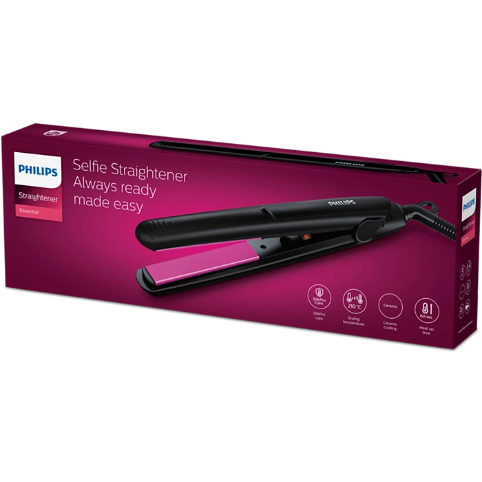 Philips Essential Selfie Straightener | HP-8302\06 (Black) - Thumbnail 2