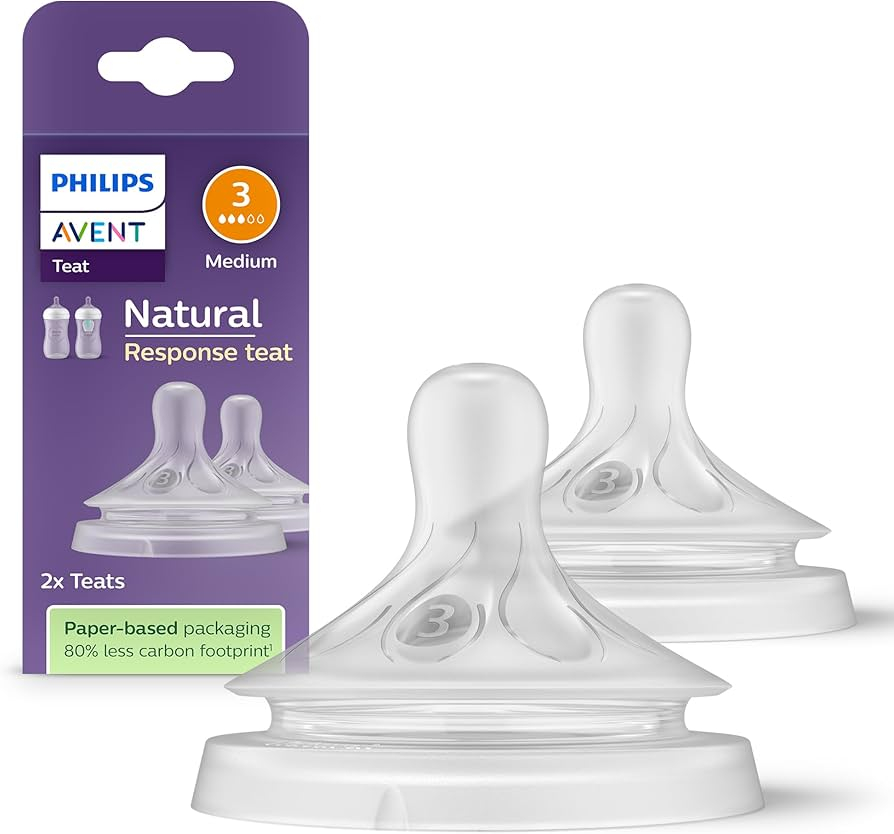 Philips Avent Natural  SCY 963/02 || Response Teat, 3m+ 2Pcs Set Model - - Thumbnail 2