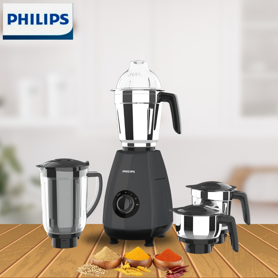 Phillips HL7704/00 black 1000 Juicer Mixer Grinder (4 Jars, Black) - Thumbnail 2