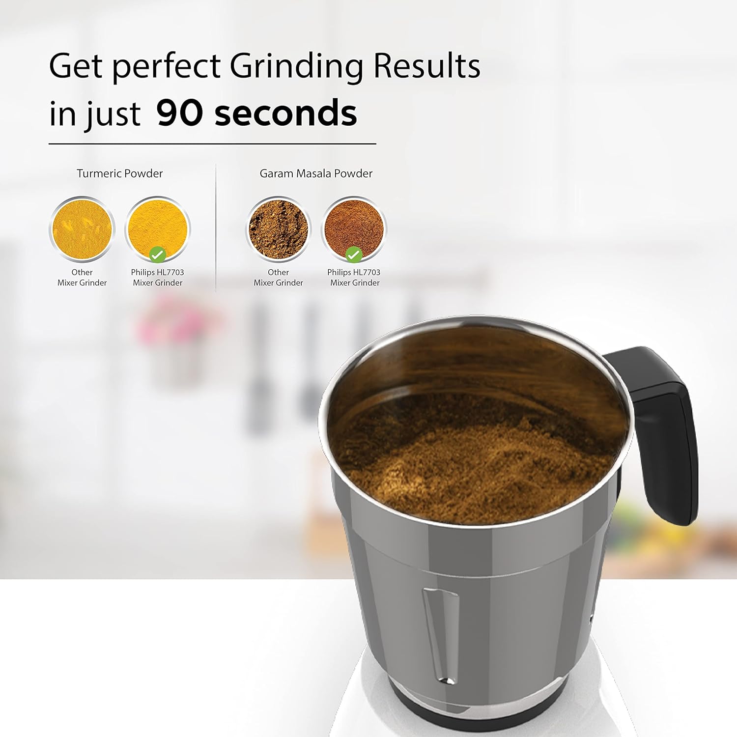 Phillips HL7704/00 black 1000 Juicer Mixer Grinder (4 Jars, Black) - Thumbnail 5