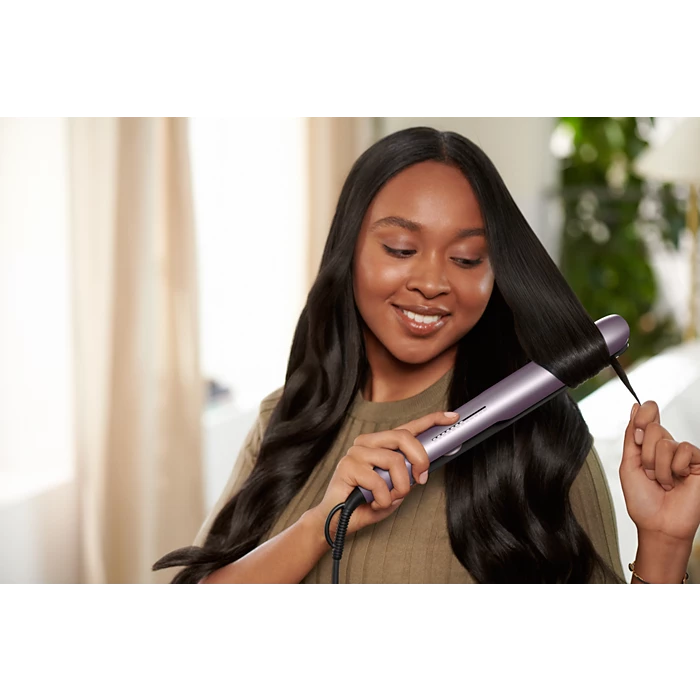 Philips Hair Straightener BHS530 ThermoShield 5000 Series – Ionic Care, Argan Oil Ceramic Plates, Light Pink - Thumbnail 2