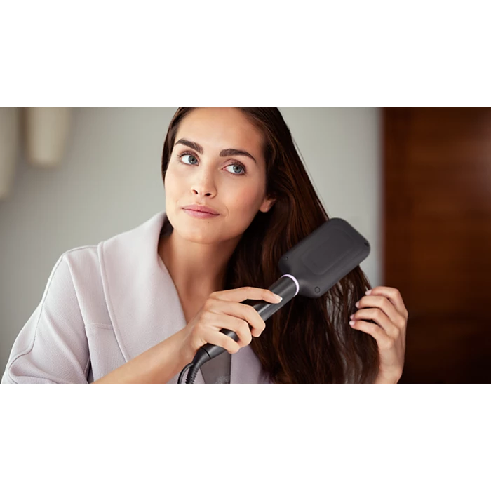Philips BHH880 StyleCare Essential Heated Brush – Smooth, Shiny, Naturally Straight Hair - Thumbnail 2