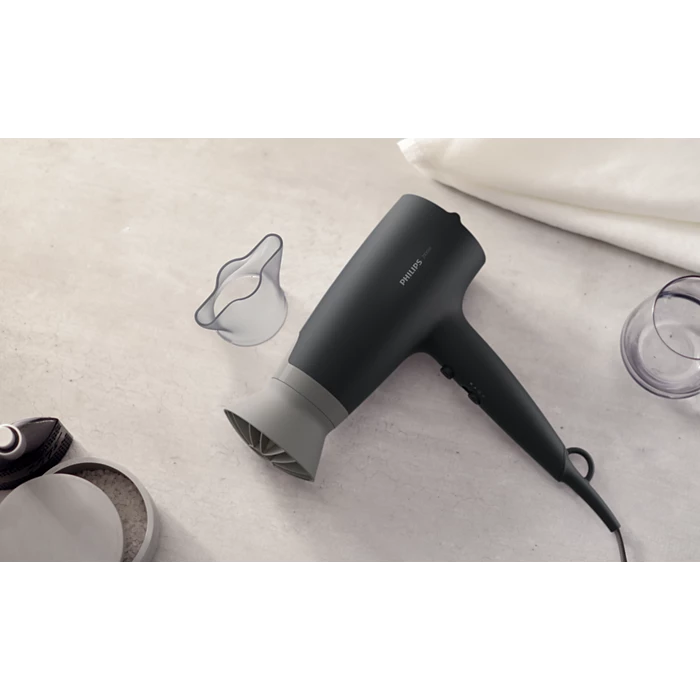 Philips 3000 Series Hair Dryer BHD351 – Powerful Drying with ThermoProtect Technology-2100W powerful motor - Thumbnail 2