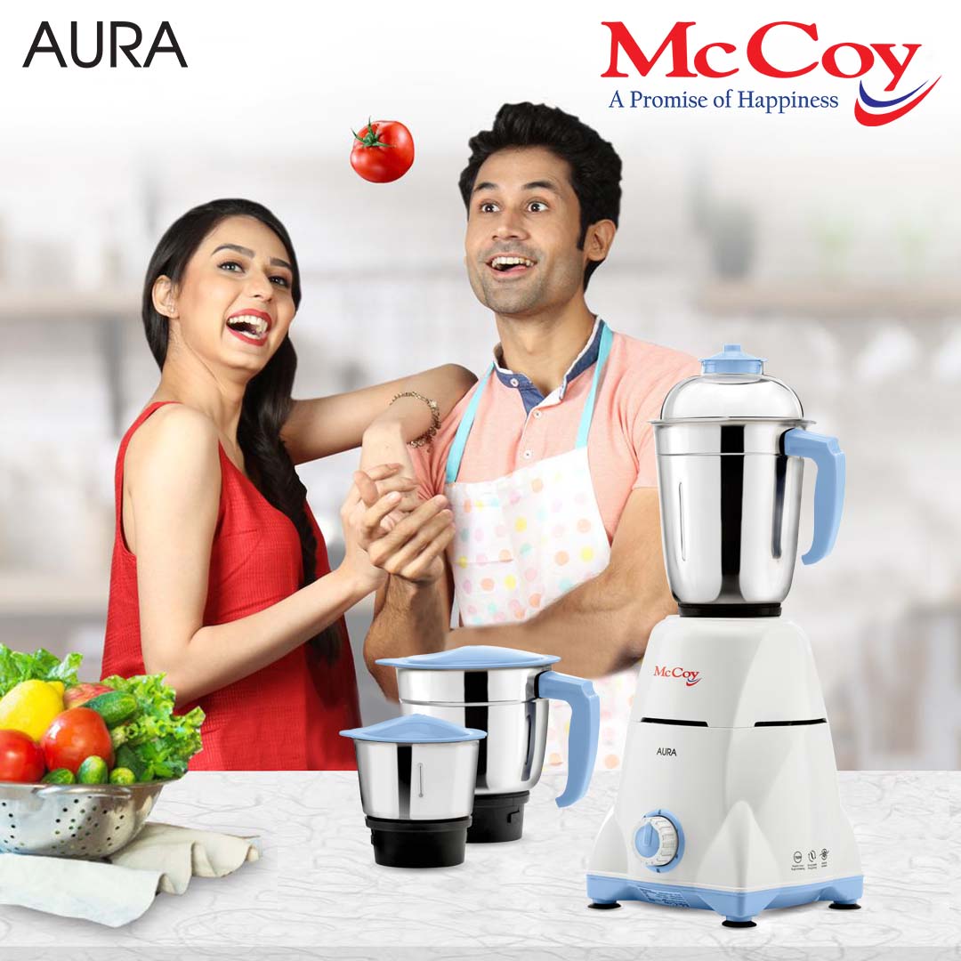 McCoy Aura 750W 3 Jars Mixer Grinder - Thumbnail 2