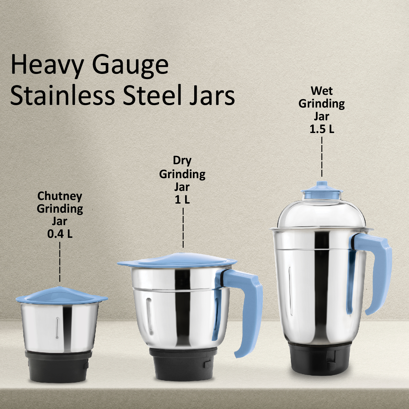 McCoy Aura 750W 3 Jars Mixer Grinder - Thumbnail 6