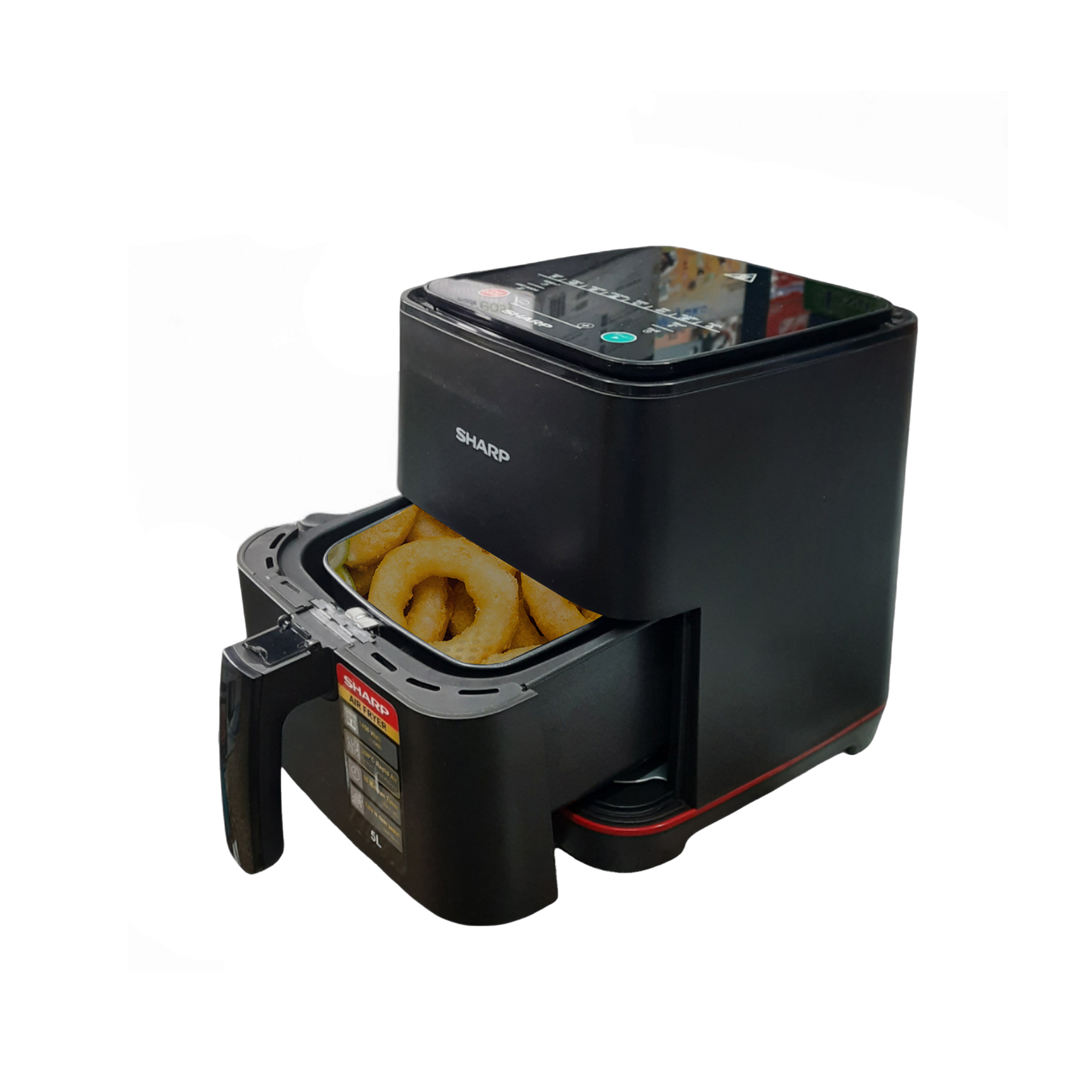 Sharp KF-AF50RT-K3 Air Fryer Black 5 Liters with 8 Cook Menu - Thumbnail 4