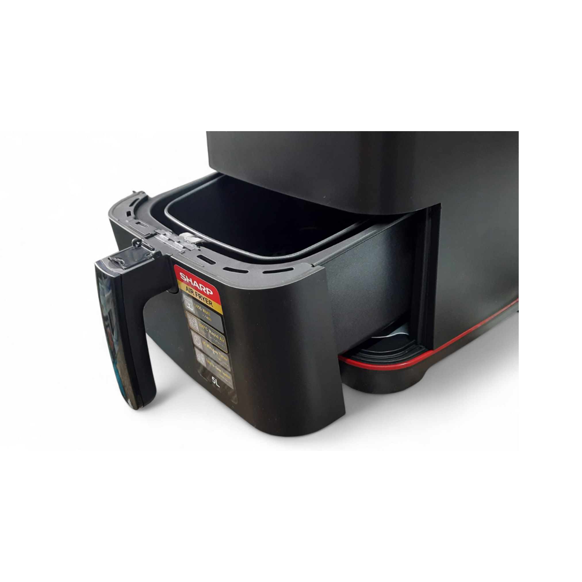 Sharp KF-AF50RT-K3 Air Fryer Black 5 Liters with 8 Cook Menu - Thumbnail 2