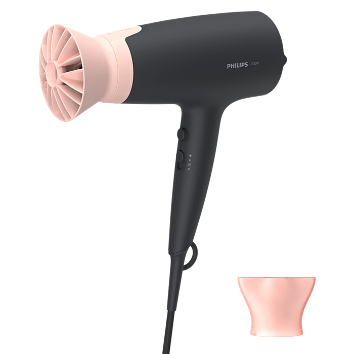 Philips 3000 Series Hair Dryer BHD350 – ThermoProtect 2100W | Advanced Ionic Care, Fast & Gentle Drying - Thumbnail 5