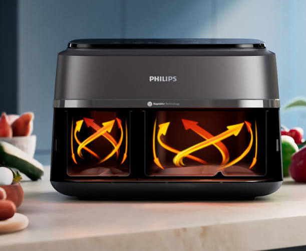 Philips NA352/00  Airfryer 3000 Series Dual Basket | 9 Liters | - Thumbnail 4