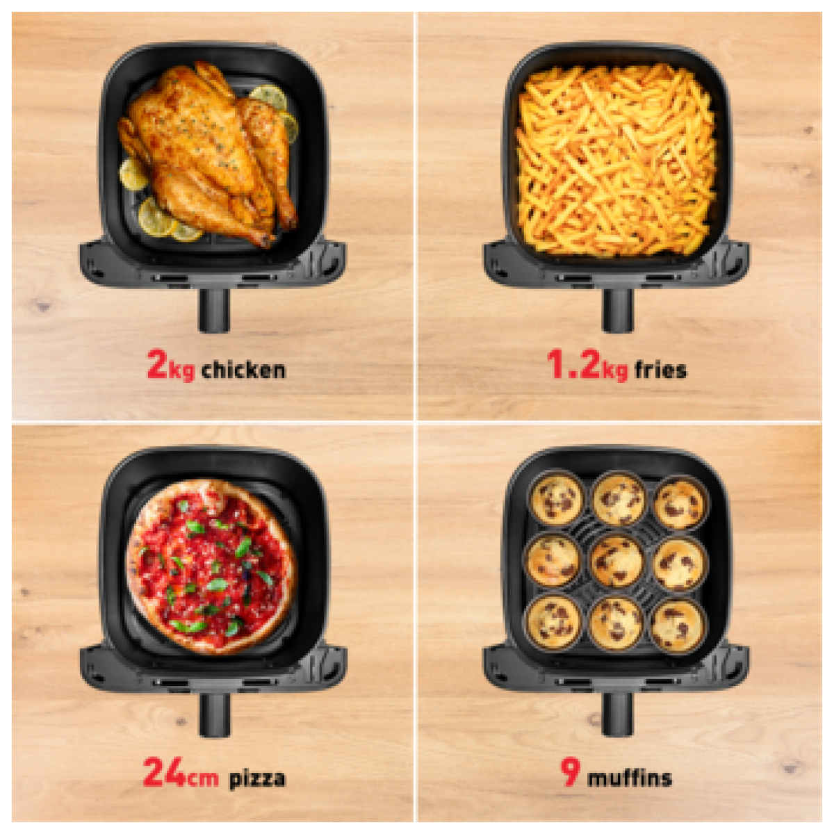 Tefal 7.5L XXL Easy Fry Mega Air Fryer (EY855D) - Thumbnail 4