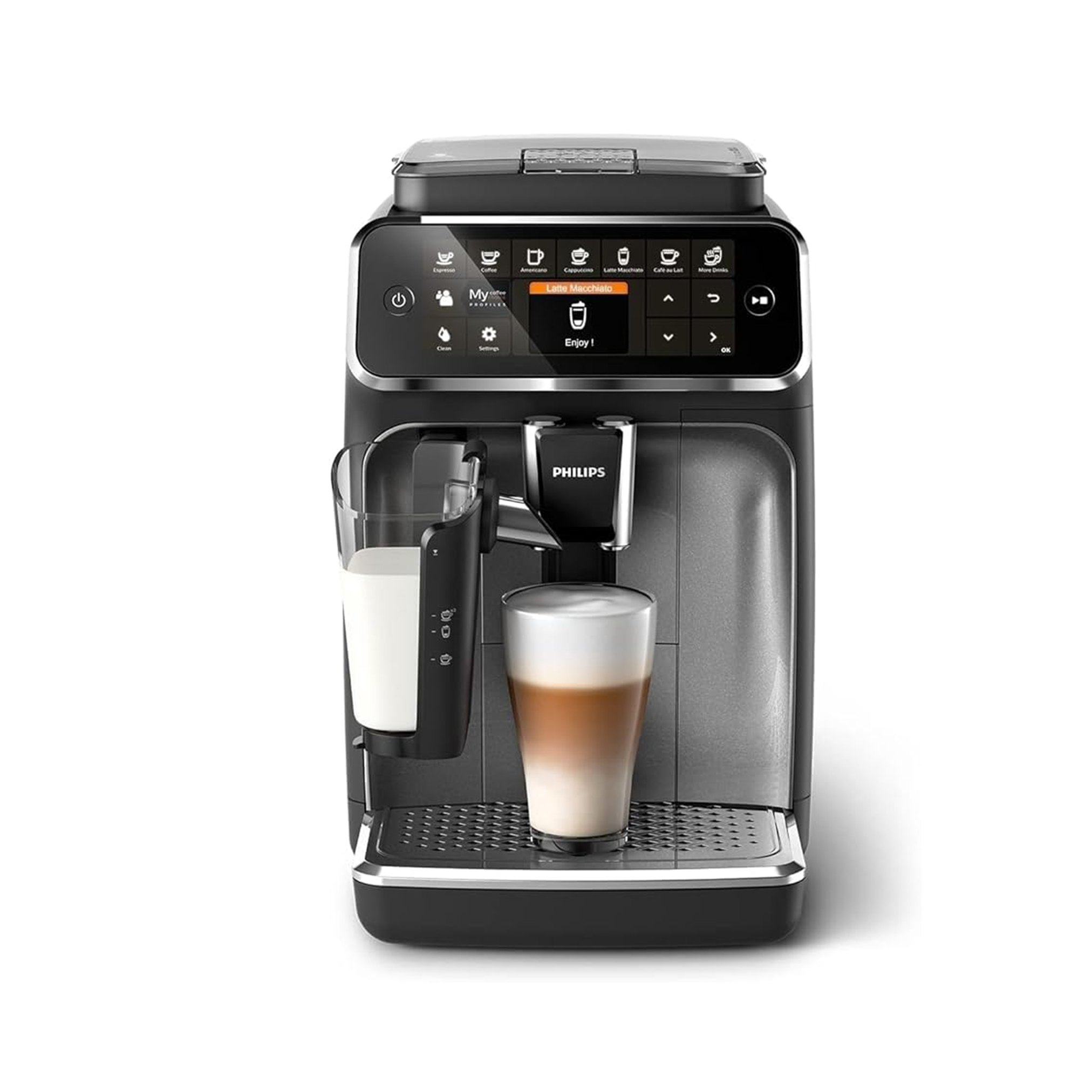 Philips 4300 Series Fully Automatic Espresso Machine (EP4346/70) – LatteGo, 8 Coffee Varieties, TFT Display, 15 Bar Pressure - Thumbnail 2
