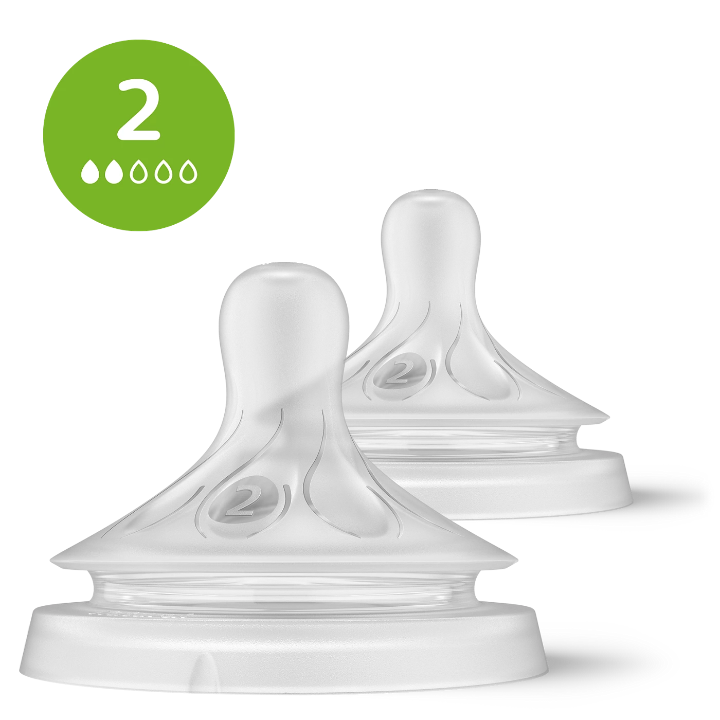 Philips Avent Natural Teat SCY962/02 (0m+) Newborn Flow 2 Pack - Thumbnail 6