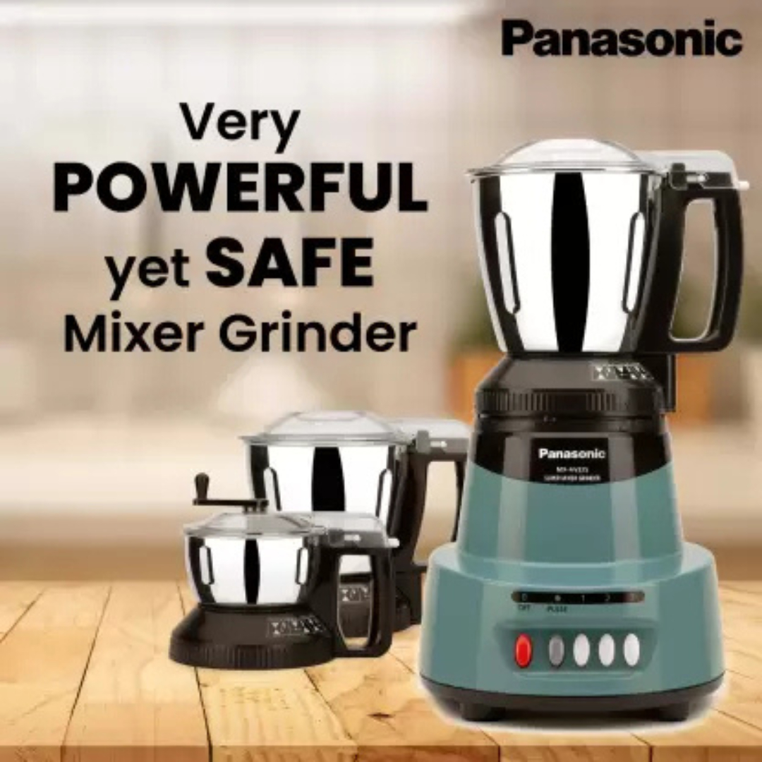 Panasonic Mixer Grinder | MX-AV325 | Coral Blue | 1500 W - Thumbnail 2
