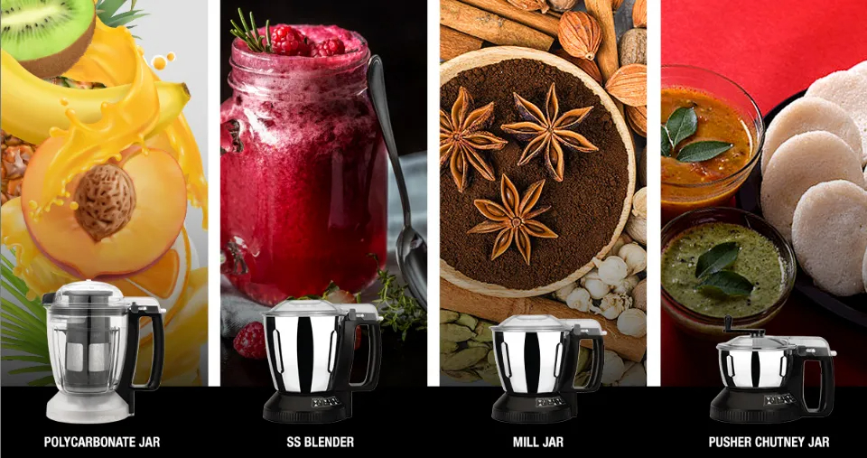 Panasonic Mixer Grinder MX-GC4550 900 Watts – Coral Blue (4-in-1) - Thumbnail 2