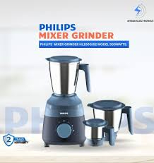 Philips Mixer Grinder HL1000/02 – 500W | 3 Jars | Durable & Compact Design - Thumbnail 4