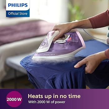 Philips DST0810/30 Steam Iron1250Watts with up to 15 g/min steam, Vertical steam. - Thumbnail 3
