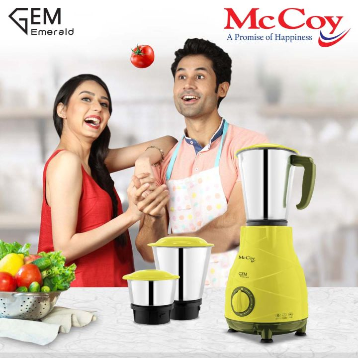 Mccoy Gem Emerald  Mixer Grinder 500 Watts - Thumbnail 5