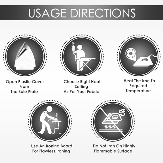 Philips Dry Iron HD1182/28 & 1000w Power - Thumbnail 2