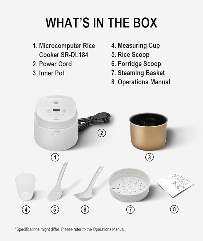 Panasonic SR-DL184 10 Cup (1.8L) Premium Rice & Multi Cooker - Thumbnail 3