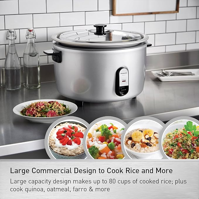 Panasonic SR-GA721 Commercial Rice Cooker – 7.2 Liter | 2500W | 40 Cups | Auto Keep Warm - Thumbnail 4
