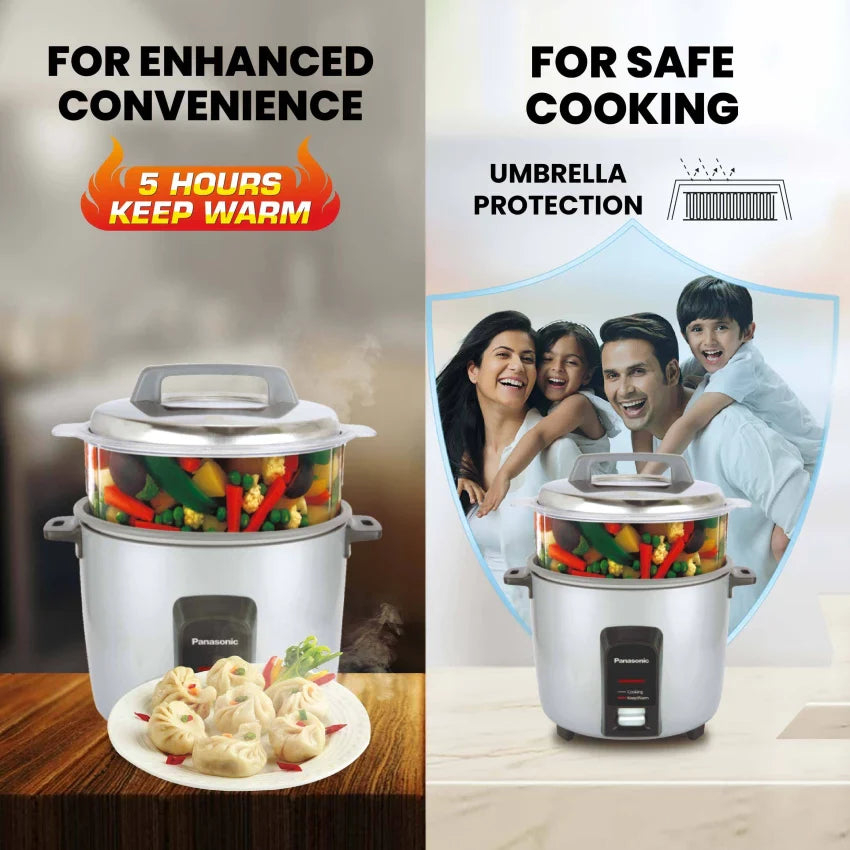 Panasonic SR-W22GS Multi Cooker – 2.2L | 730W | Non-Stick Inner Pan | 5-Hour Keep Warm - Thumbnail 3