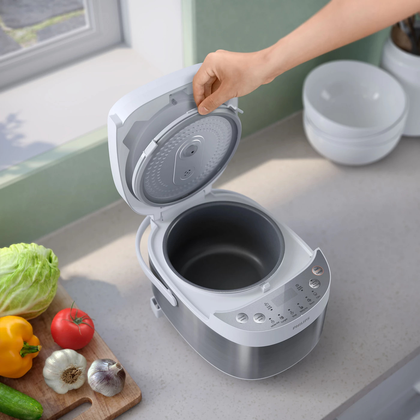 Philips Rice Cooker HD3170 Mini Size 3000 Series Mini – Big Functions - Thumbnail 7