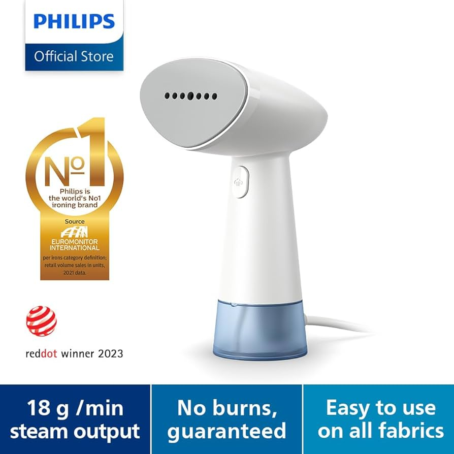 Philips Handheld Steamer STH1000 – Compact, Quick & Easy Garment Care 1000 Series - Thumbnail 4