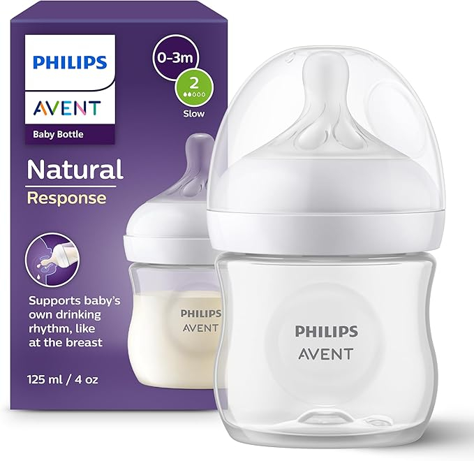 Philips Avent Natural Response Baby Feeding Bottle (0m+) 125ml (Model: SCY900/01) - Thumbnail 4