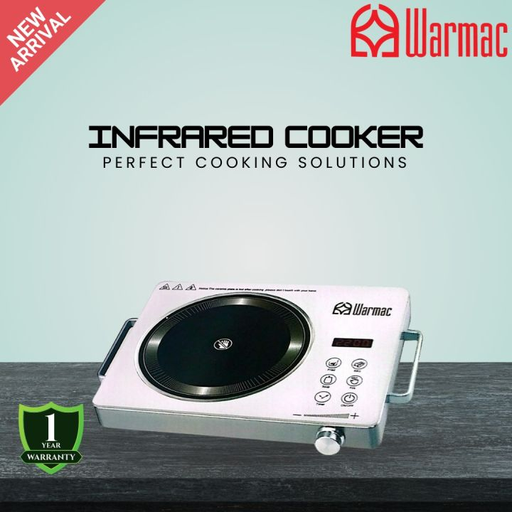 Warmac Infrared Cooker W1001 – 2200W Max Power, Zero Radiation, Safe & Durable Cooking - Thumbnail 2