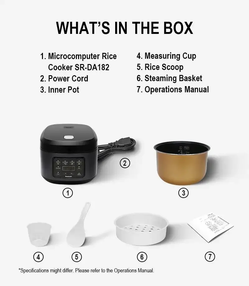 Panasonic 1.8L SR-DA182 Rice Cooker - Thumbnail 2