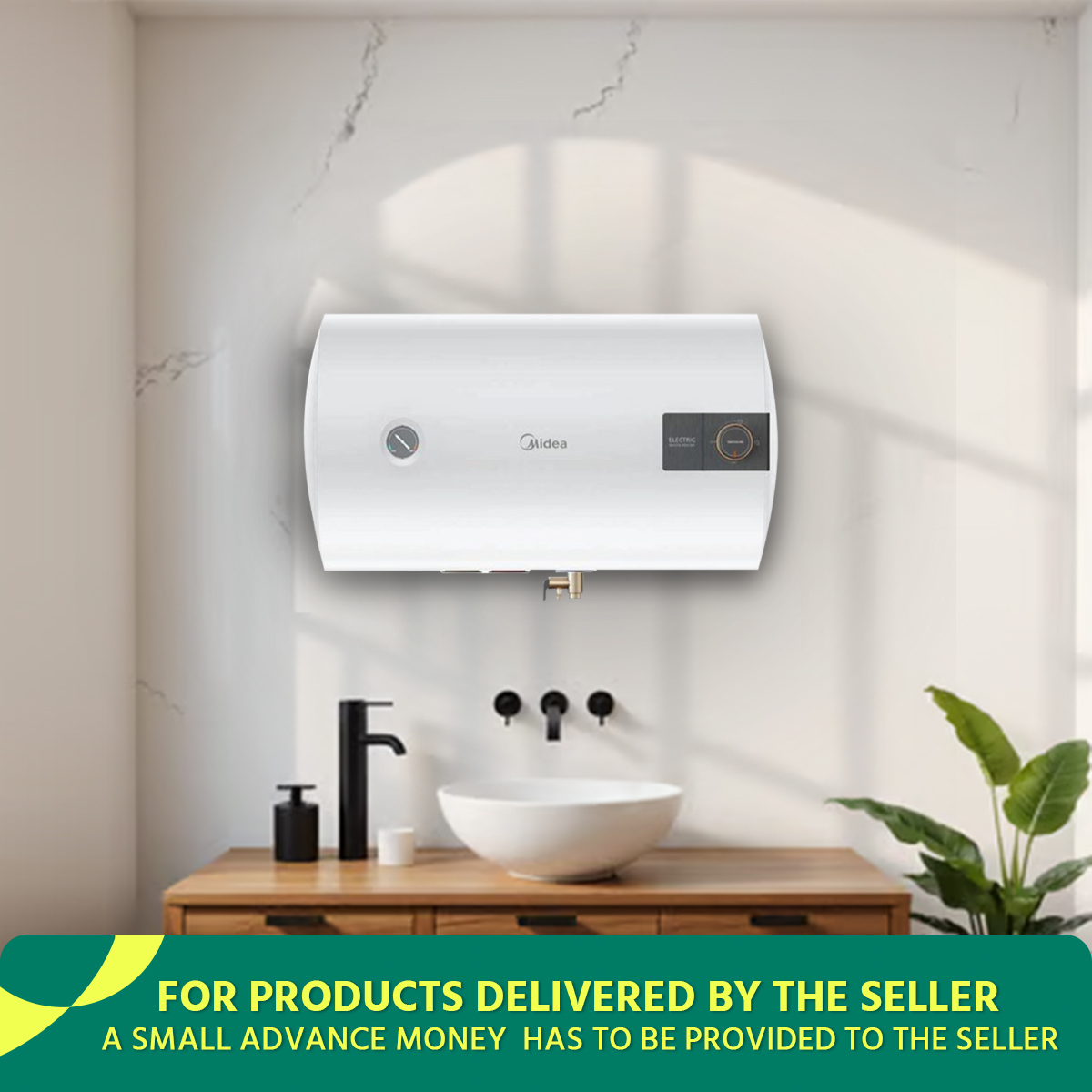 Midea D50-20A6 Geysar Water Heater 50Liter (2000W) - Thumbnail 2