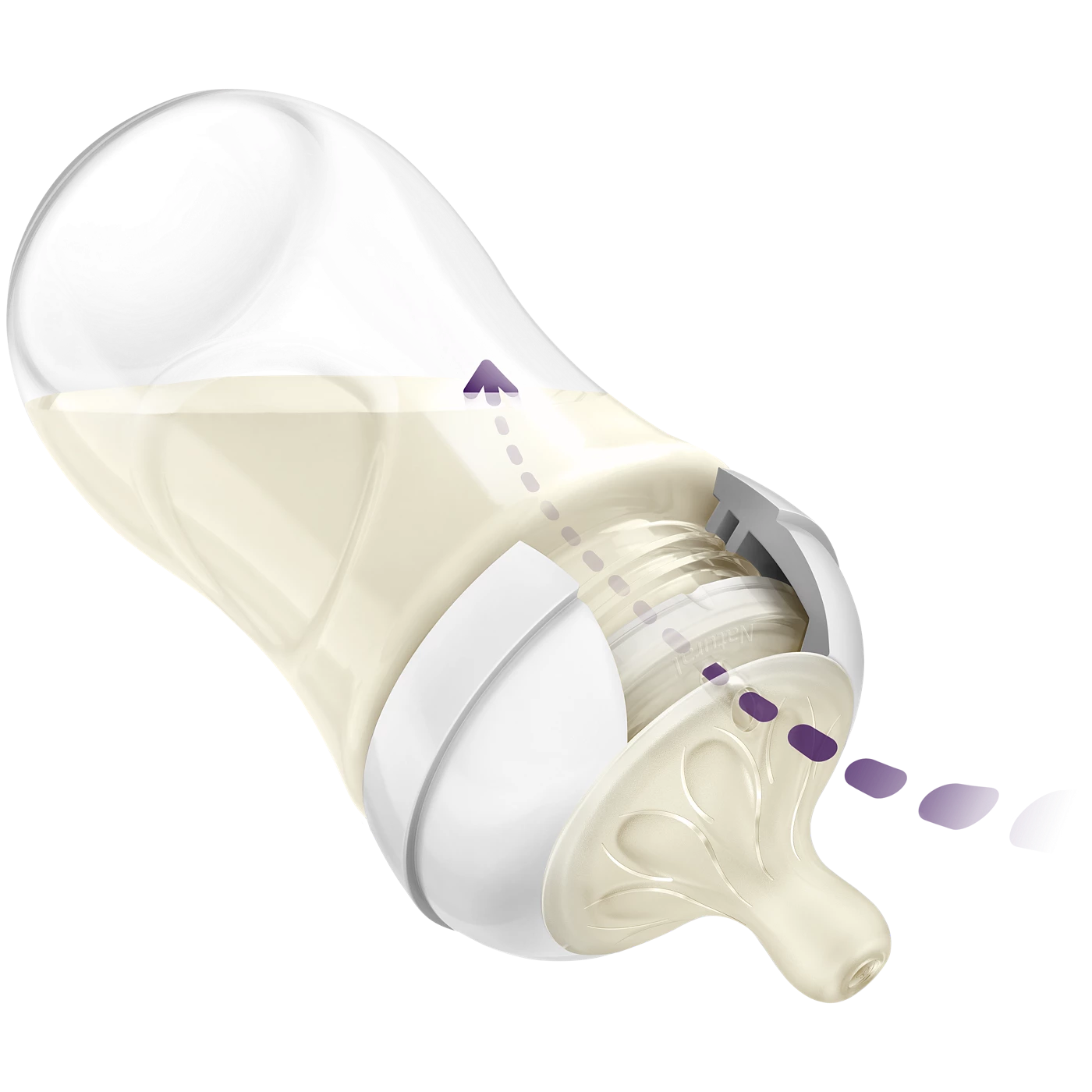 Philips Avent Natural Feeding Bottle (1+) - 260ml (Model: SCY903/21) - Thumbnail 3