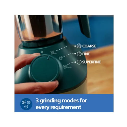Philips 800W 3 Jars Mixer Grinder (HL7773/02)-Green - Thumbnail 3