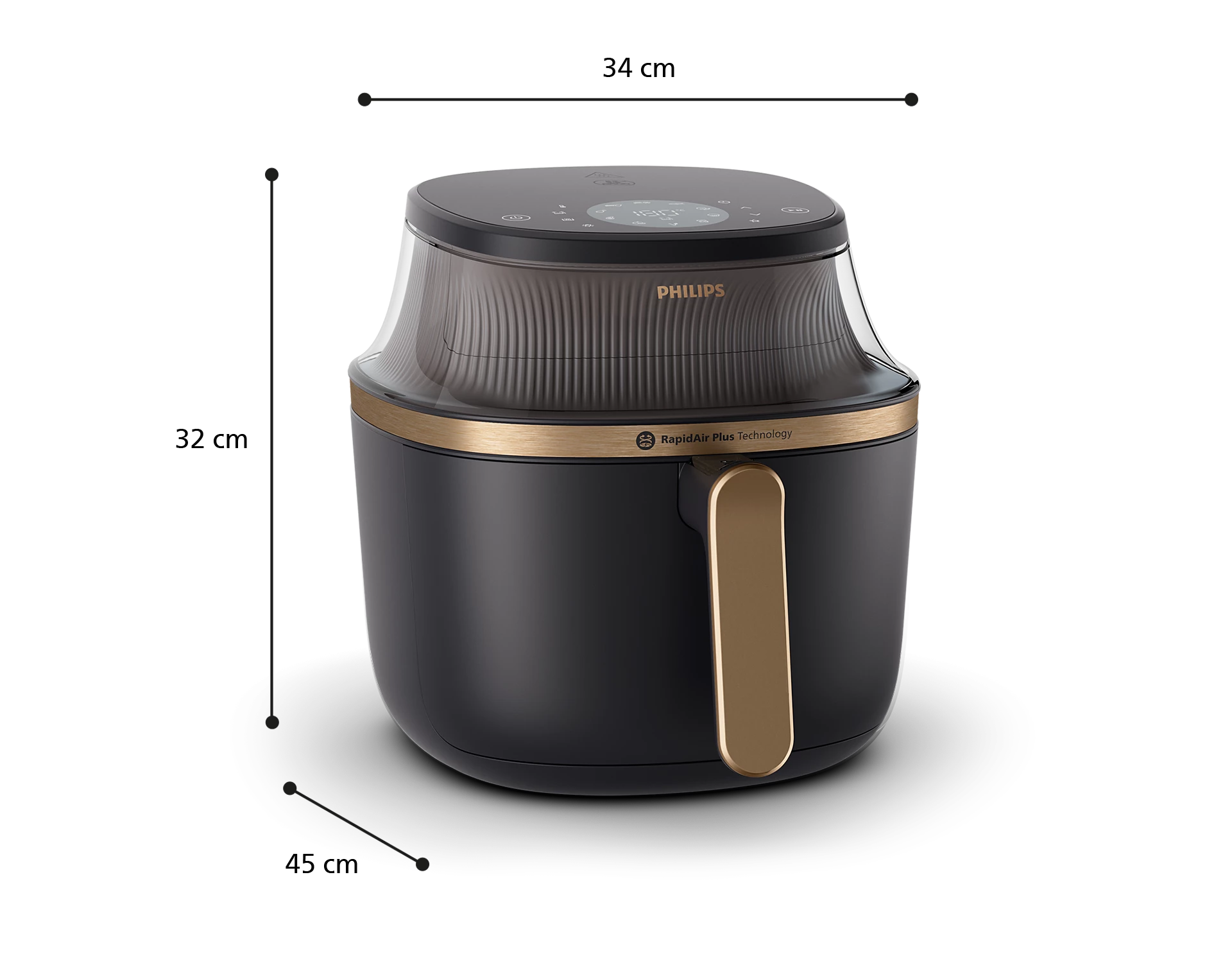 Philips 3000 Series Air Fryer 7.2L NA342 Rapid Air Plus Technology 2000W - Thumbnail 6