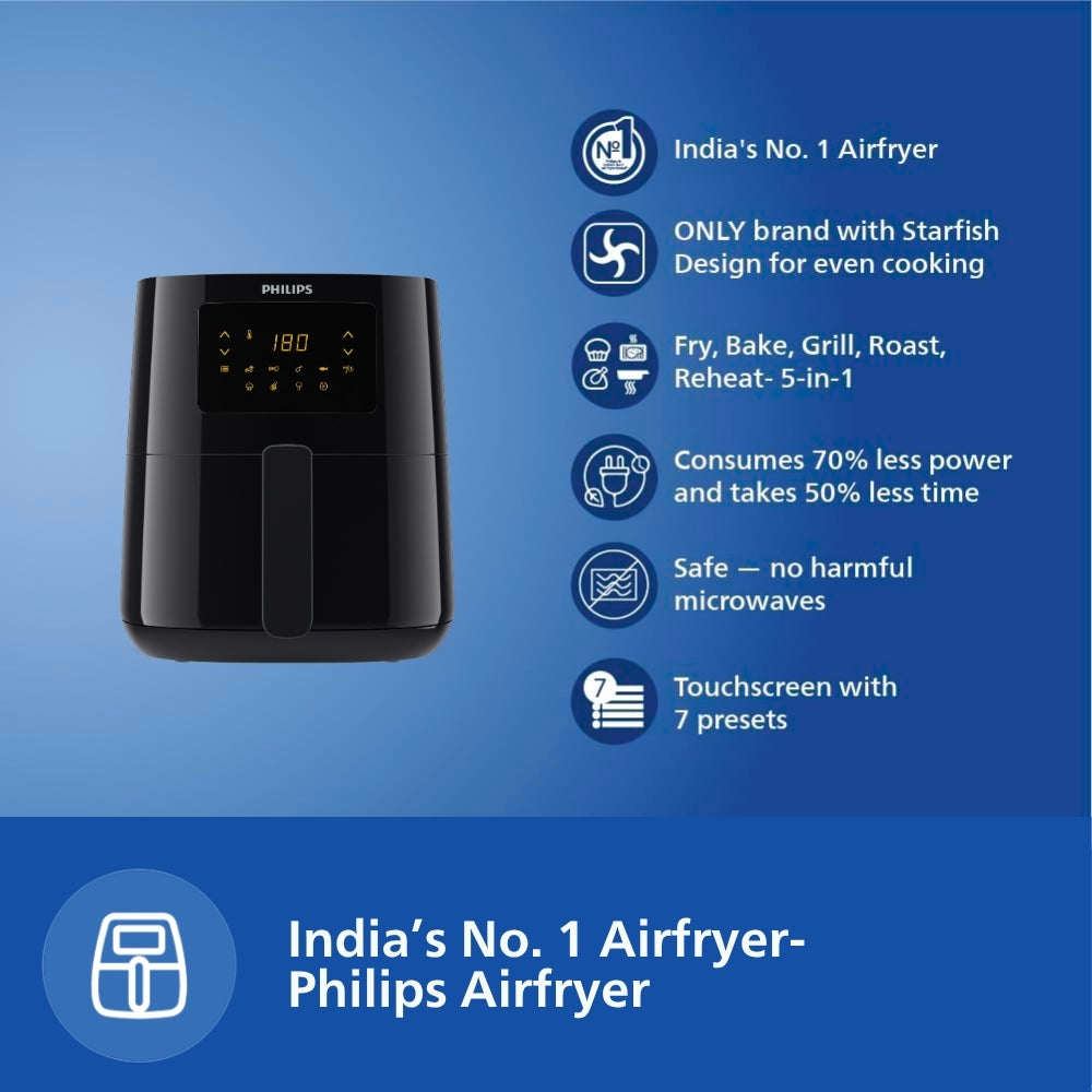 PHILIPS Airfryer HD9252 Rapid Air Technology With 4.1L And 1400w - Thumbnail 7