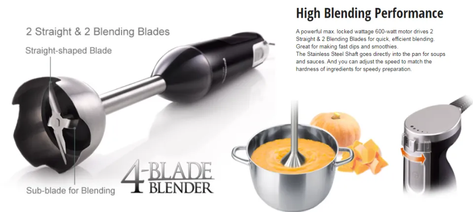 Panasonic MX-SS40 4 in 1 Hand Blender 600W - Thumbnail 3