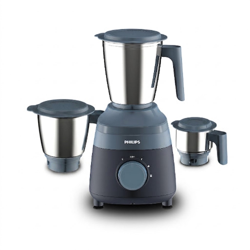 Philips HL1000/02 Mixer Grinder 500Watts | 3 Stainless Steel Jars | Compact & Durable Design-Blue - Thumbnail 6